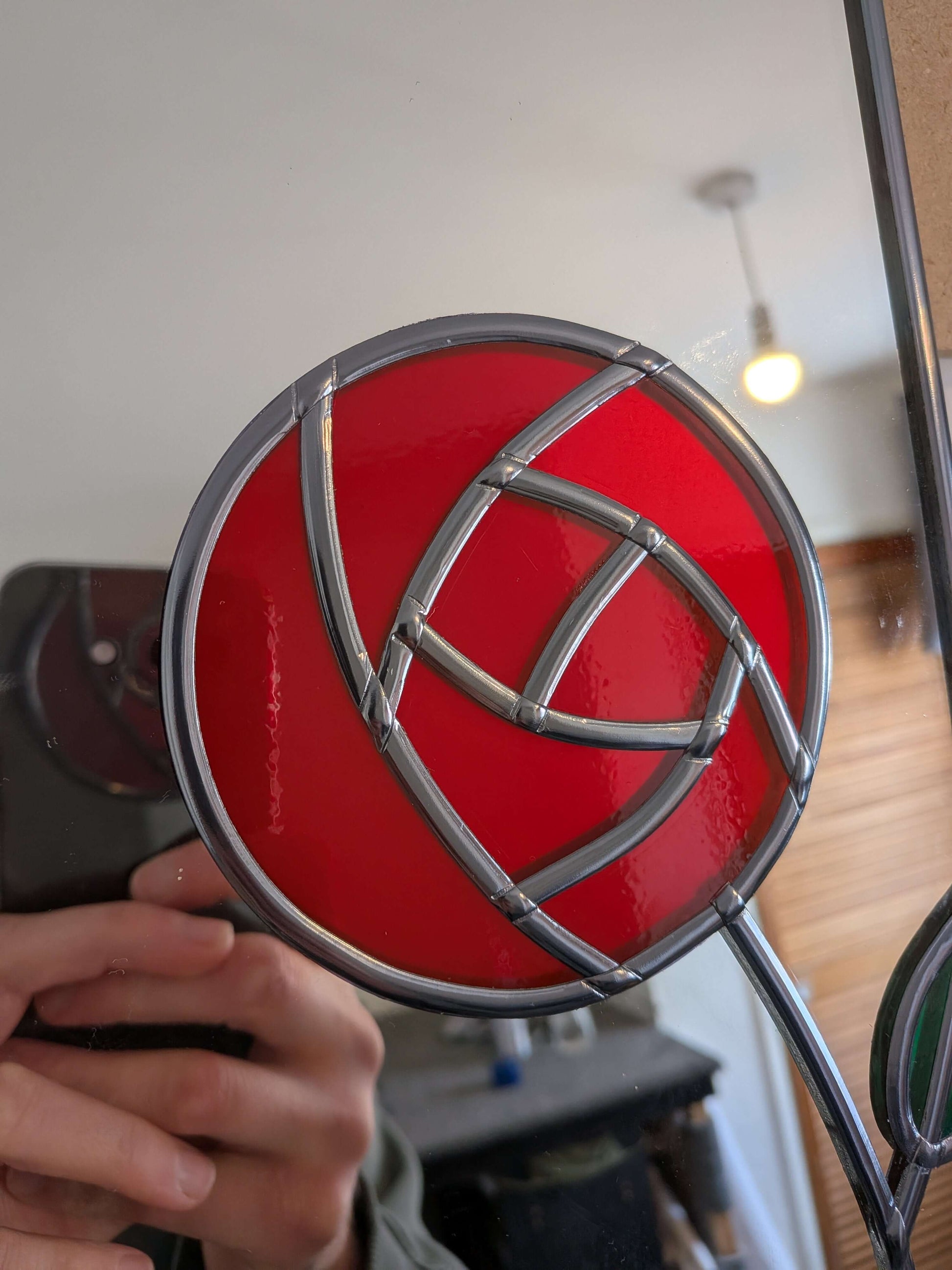 Stained Glass Mackintosh Style Mirror