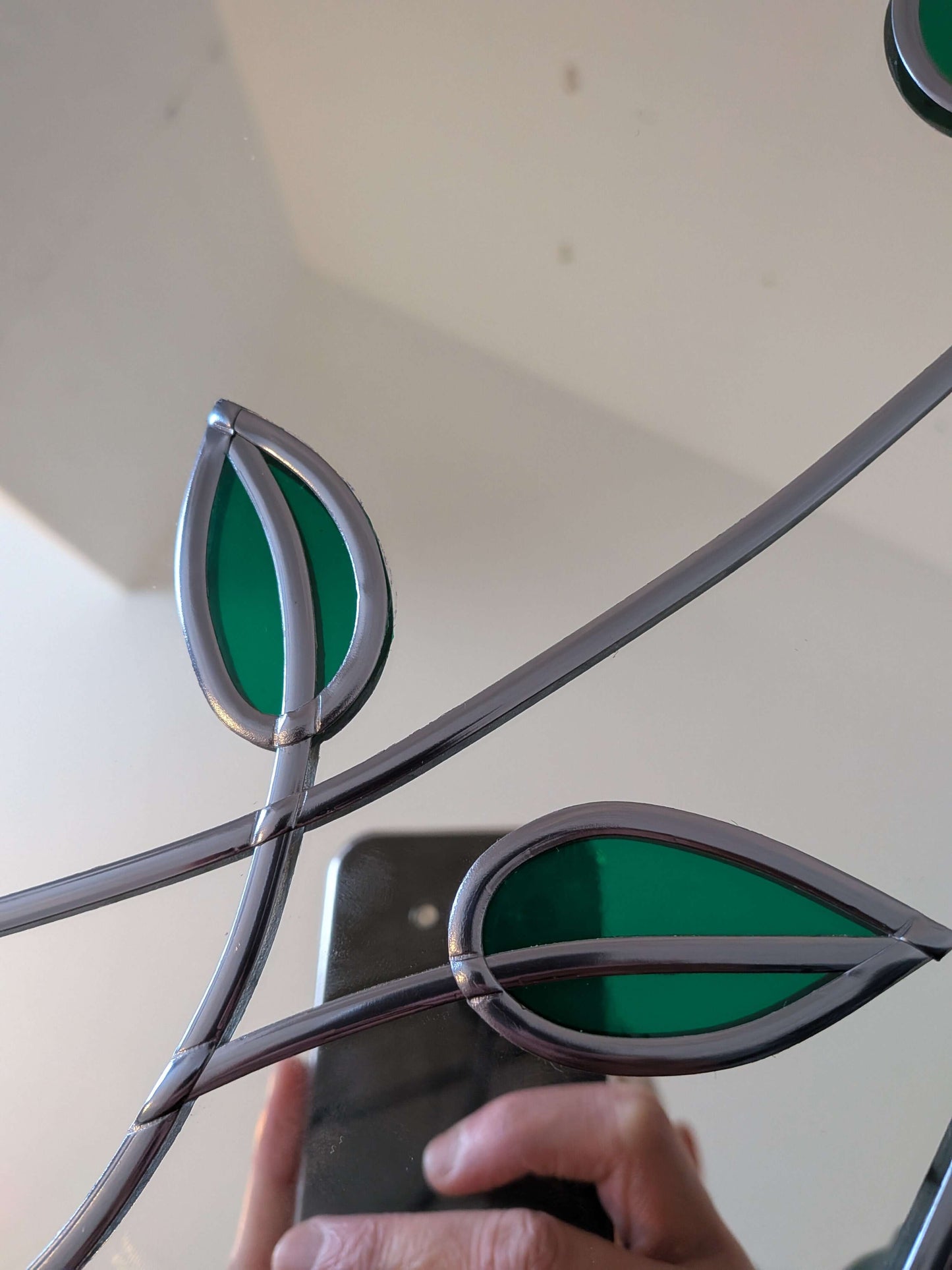 Stained Glass Mackintosh Style Mirror