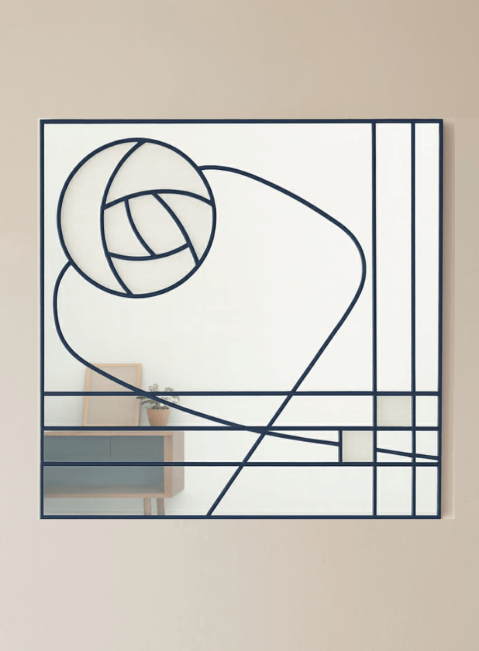 Charles Rennie Mackintosh Stain Glass Wall Mirror