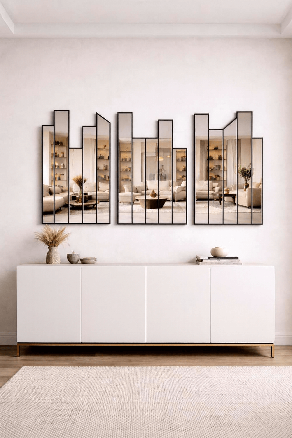 Skyline Wall Mirror in Black