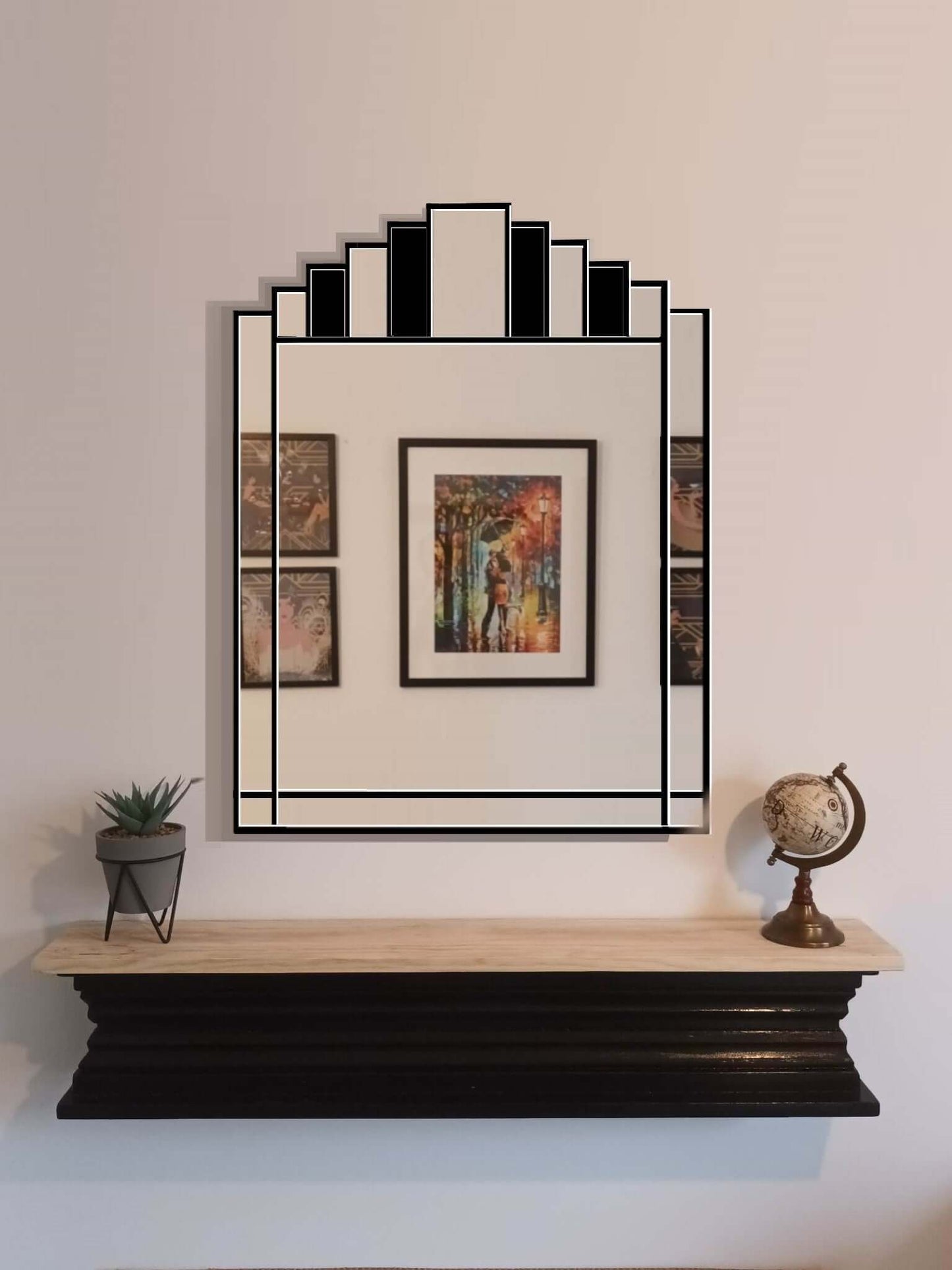 Extra Large Art Deco Wall Mirror