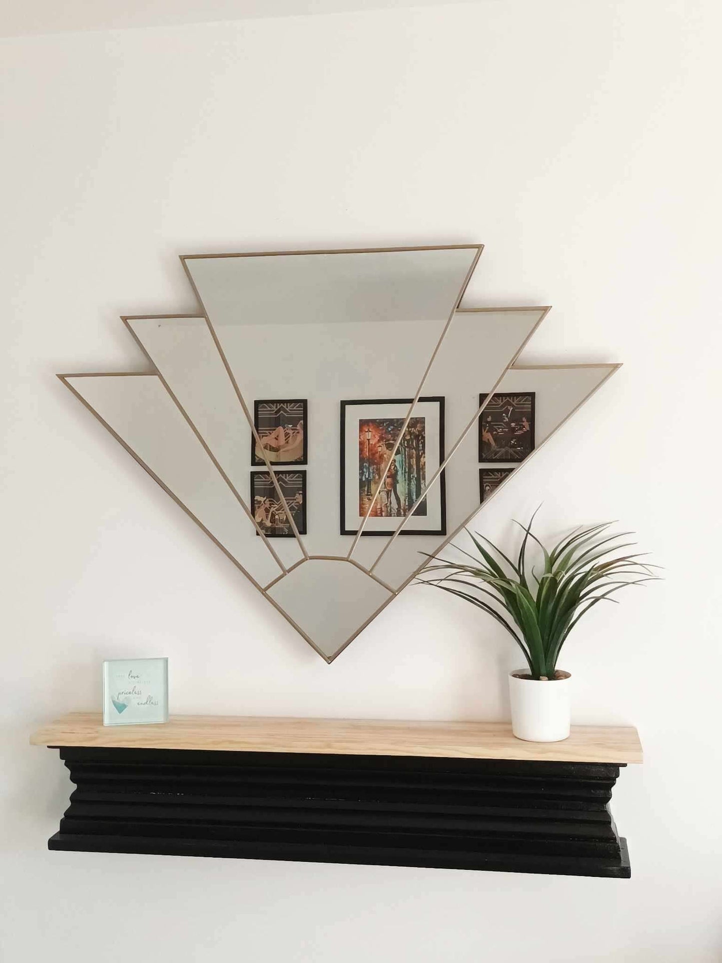 Extra Large Gold Art Deco Mirror 