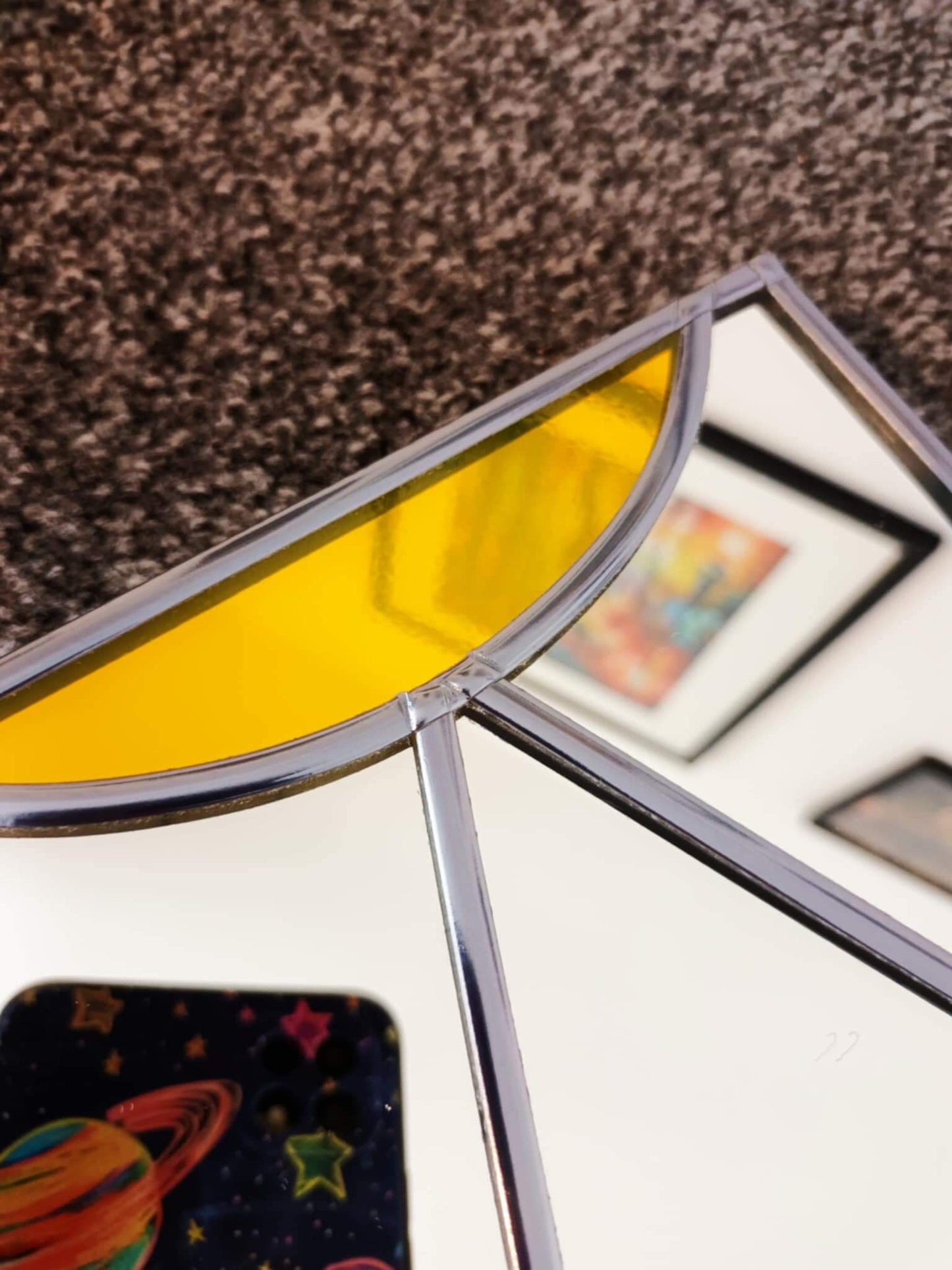 Ray of Deco Decorative Art Deco Stained Glass Style Wall Mirror