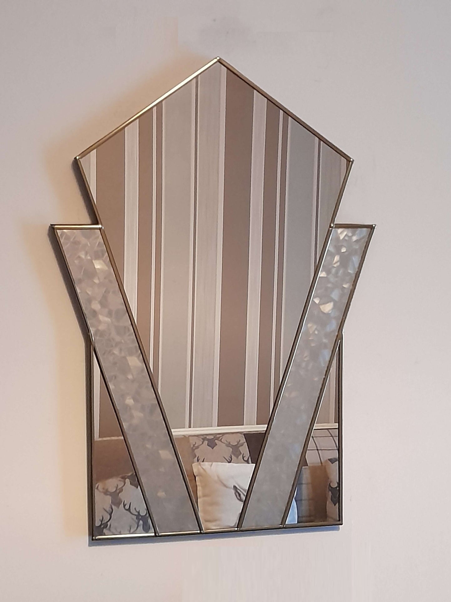 Brass Art Deco Mirror Handcrafted Mirrors