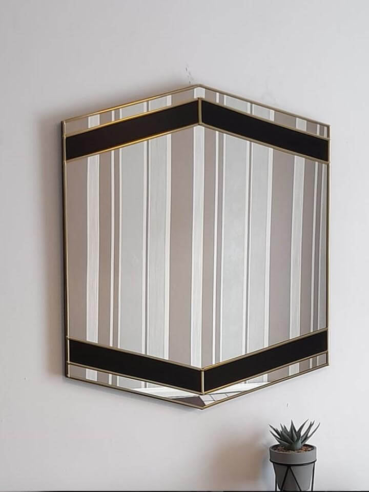 Handcrafted Gold Art Deco Mirror