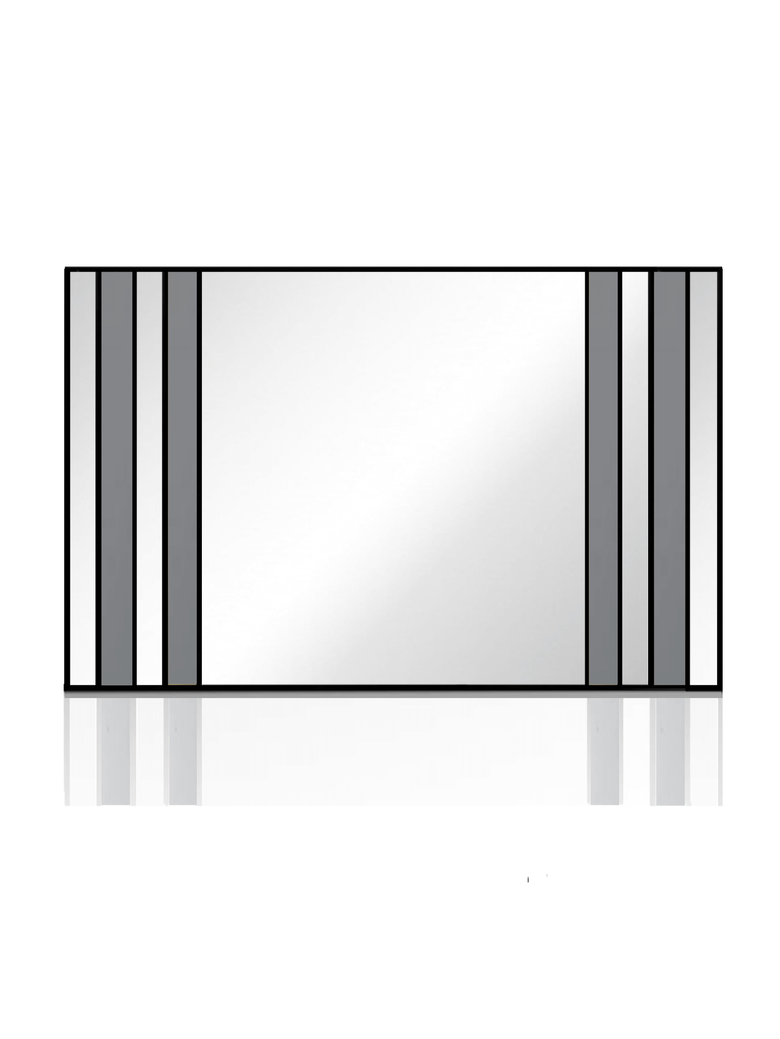 Two toned art deco mirror