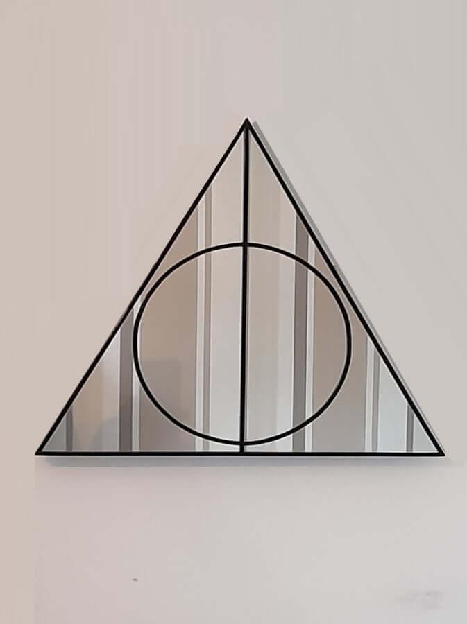 Triangle Circle Mirror