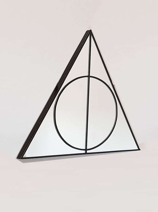 Triangle circle mirror
