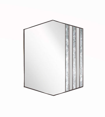 Stain glass art deco mirror