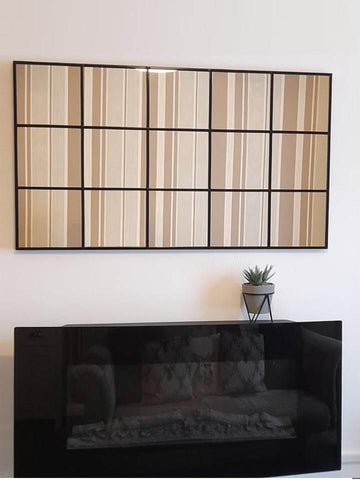 Handcrafted Industrial Metal Window Mirror 