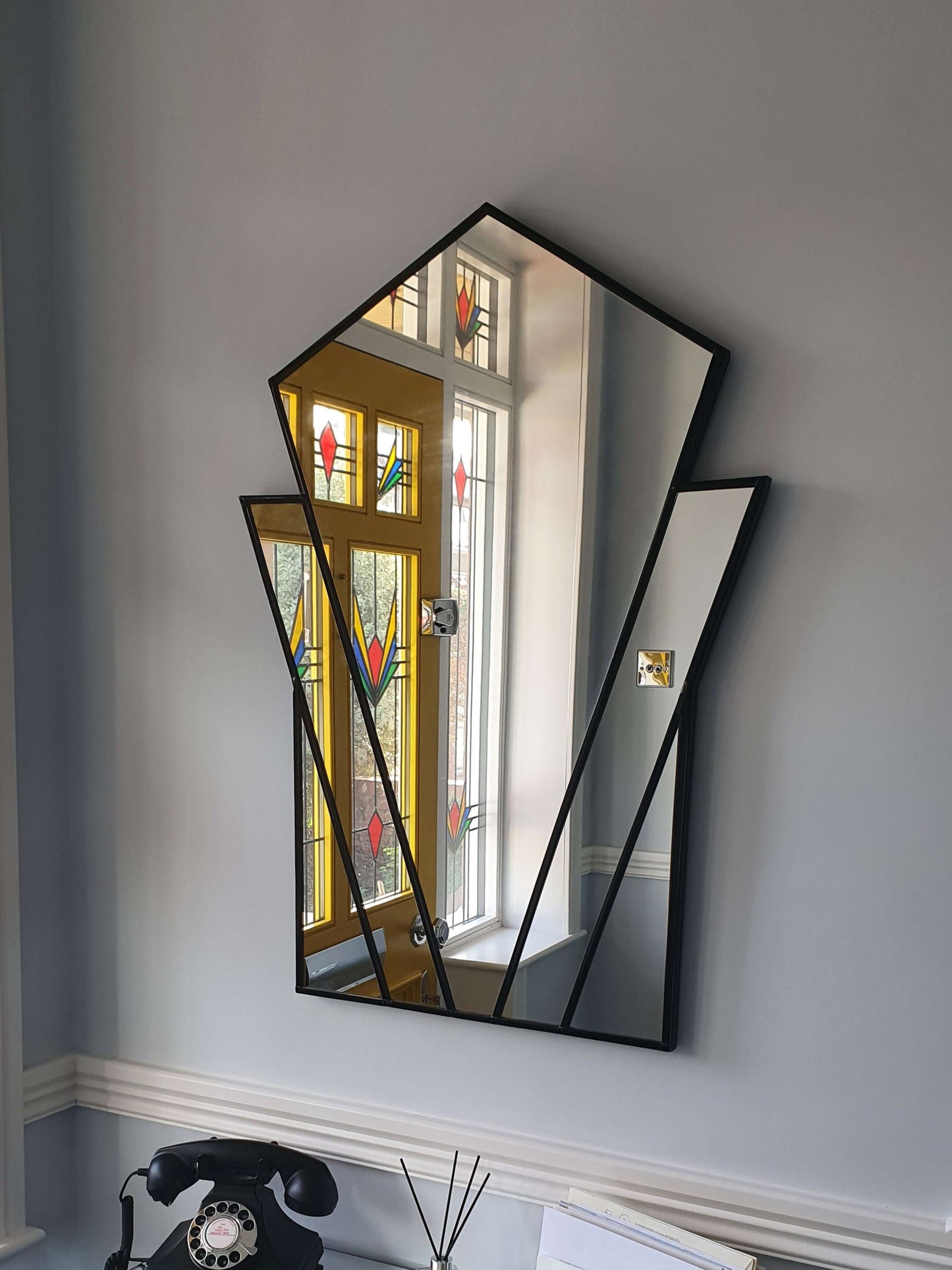 Handmade Large Art Deco Mirror