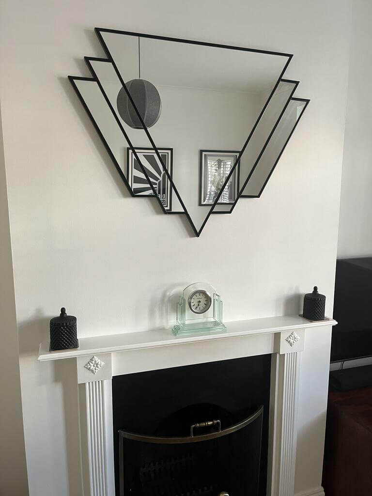 Black Art Deco Mirror