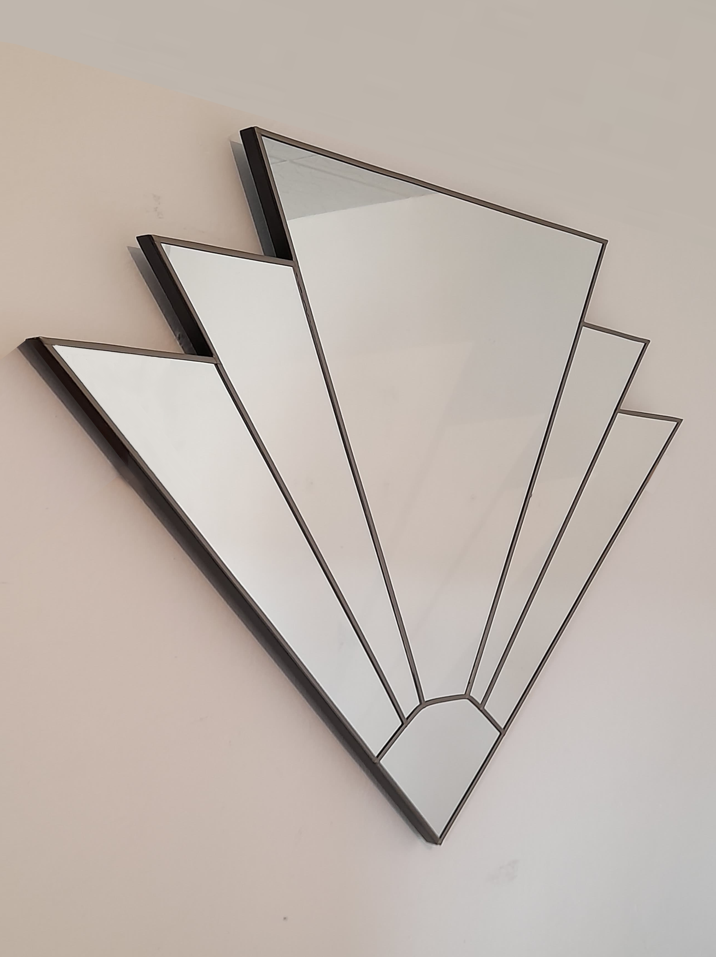 Large Art Deco Fan Mirror