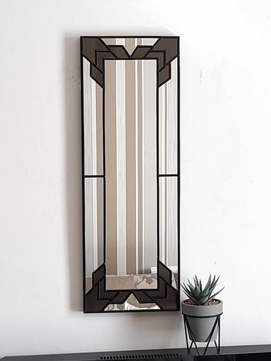 Black Art Deco Mirror