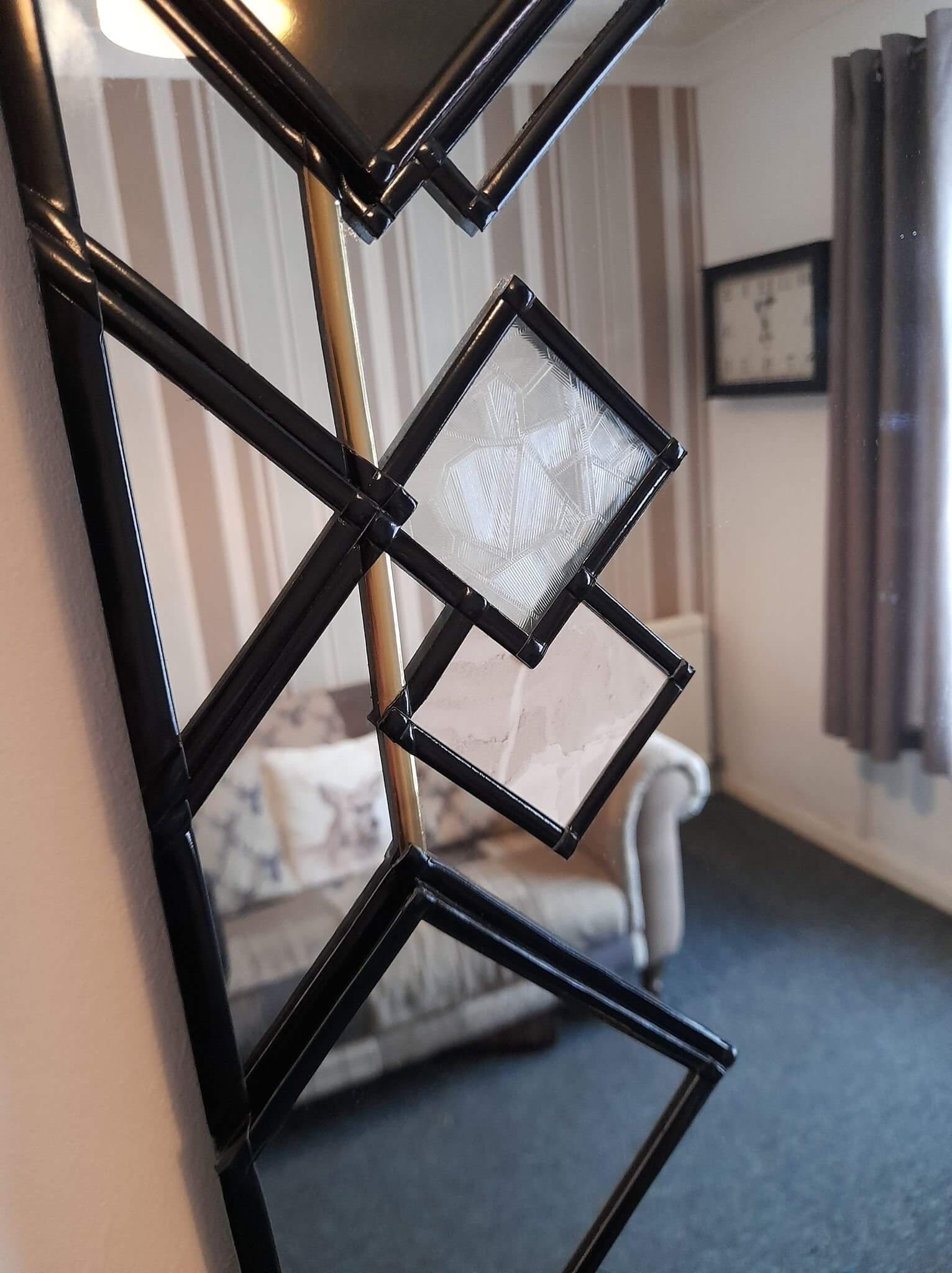 Modern handcrafted rectangle mirror 