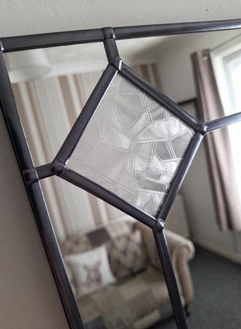 original handmade leaded rectangle mirror